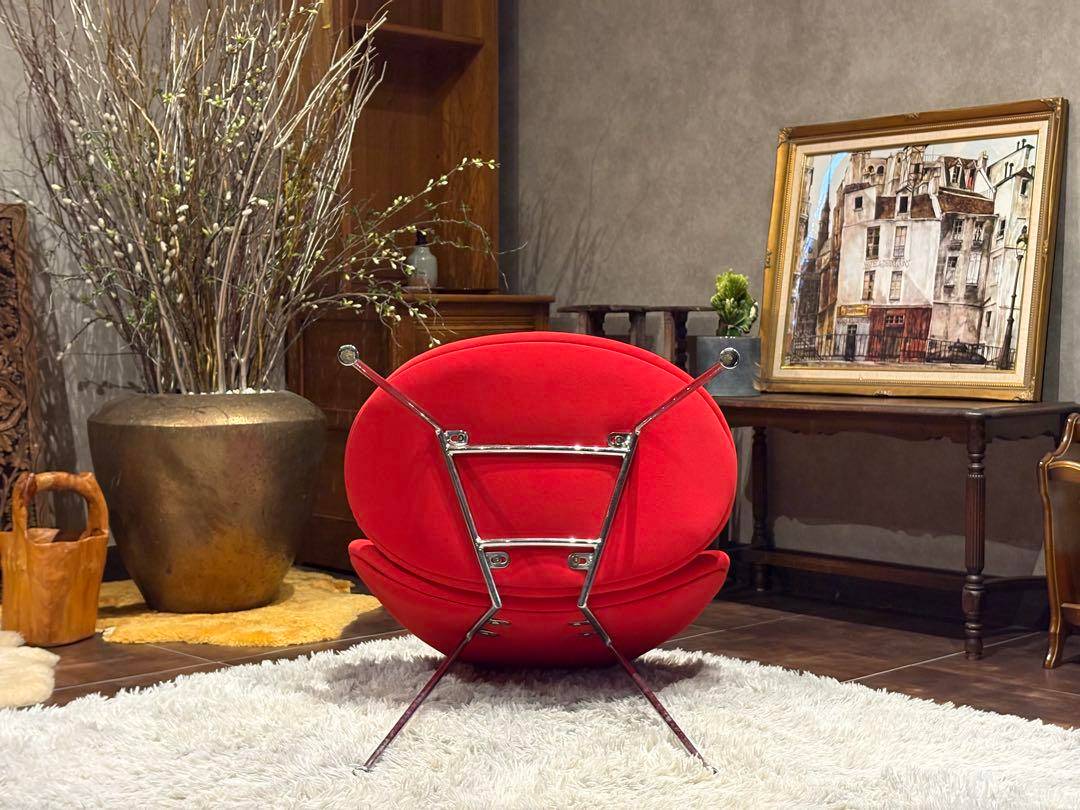 ピエールポーラン　オレンジスライスチェア　レッド　ミッドセンチュリー　YZ