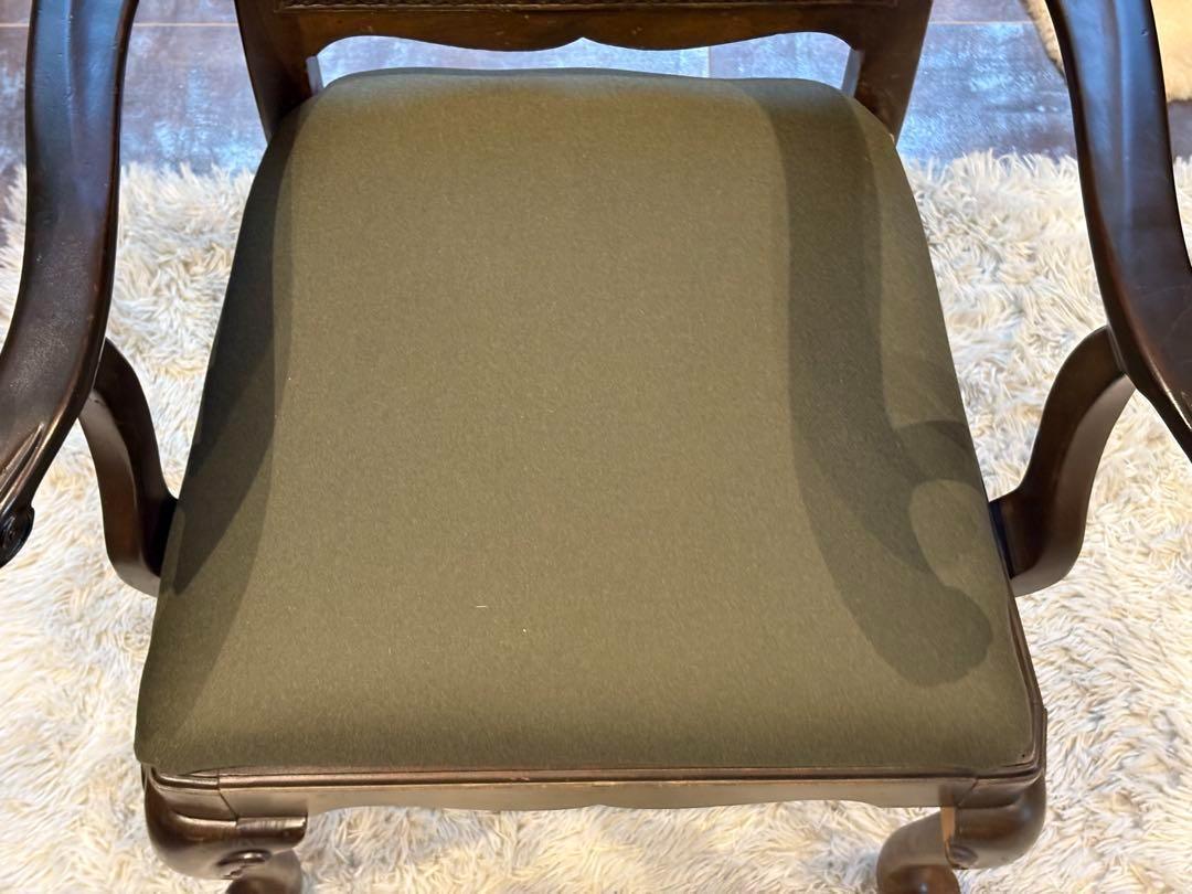 USビンテージ　アームチェア　猫脚　クラシカル　アメリカン　ブルックリン　洋風