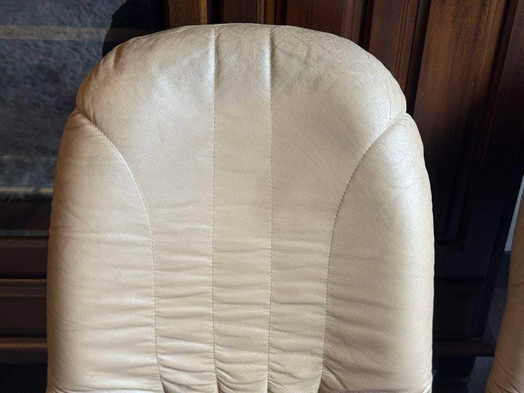 ②FUKURA フクラ　レザー　ヴィンテージ　レトロ　本革　ミッドセンチュリー