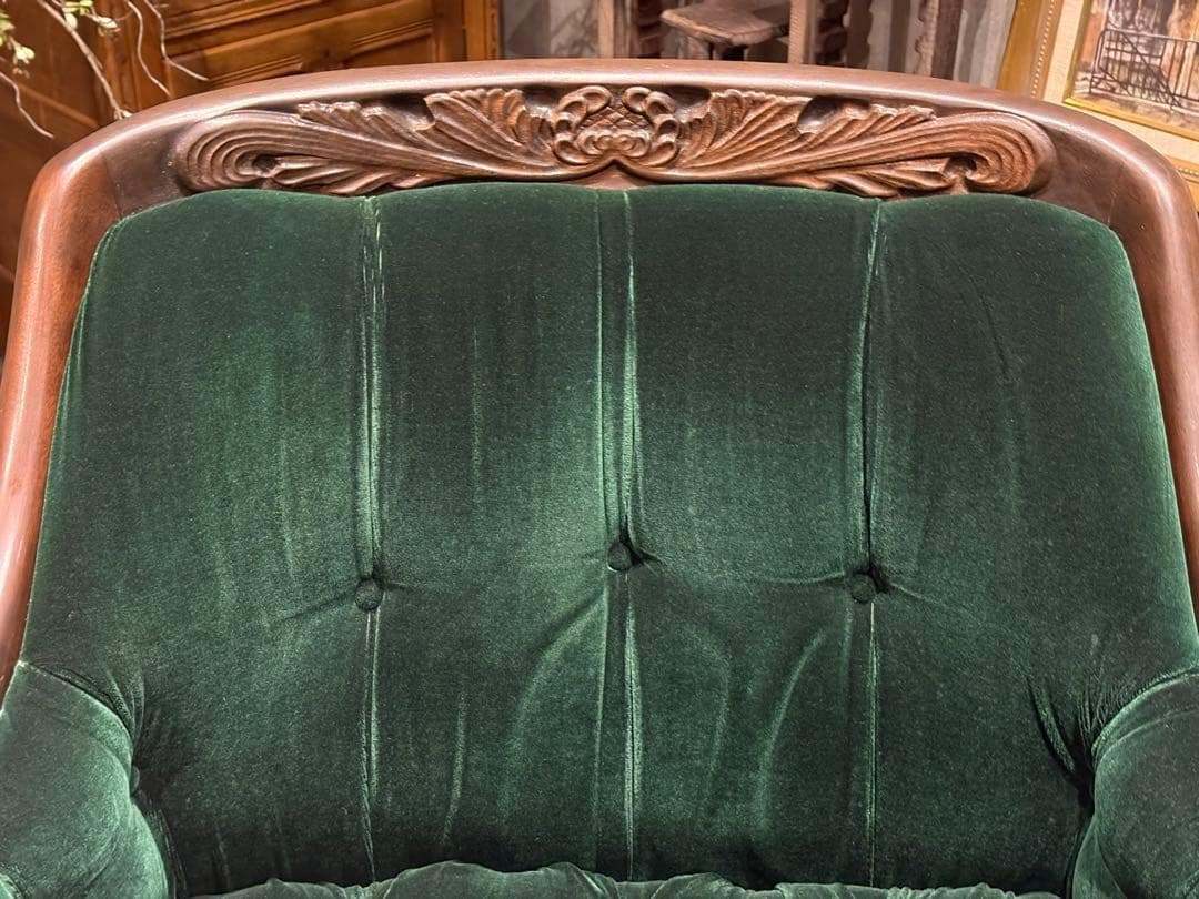 maruni マルニ木工　一人掛けソファ　ボタンダウン　ファブリック　IG