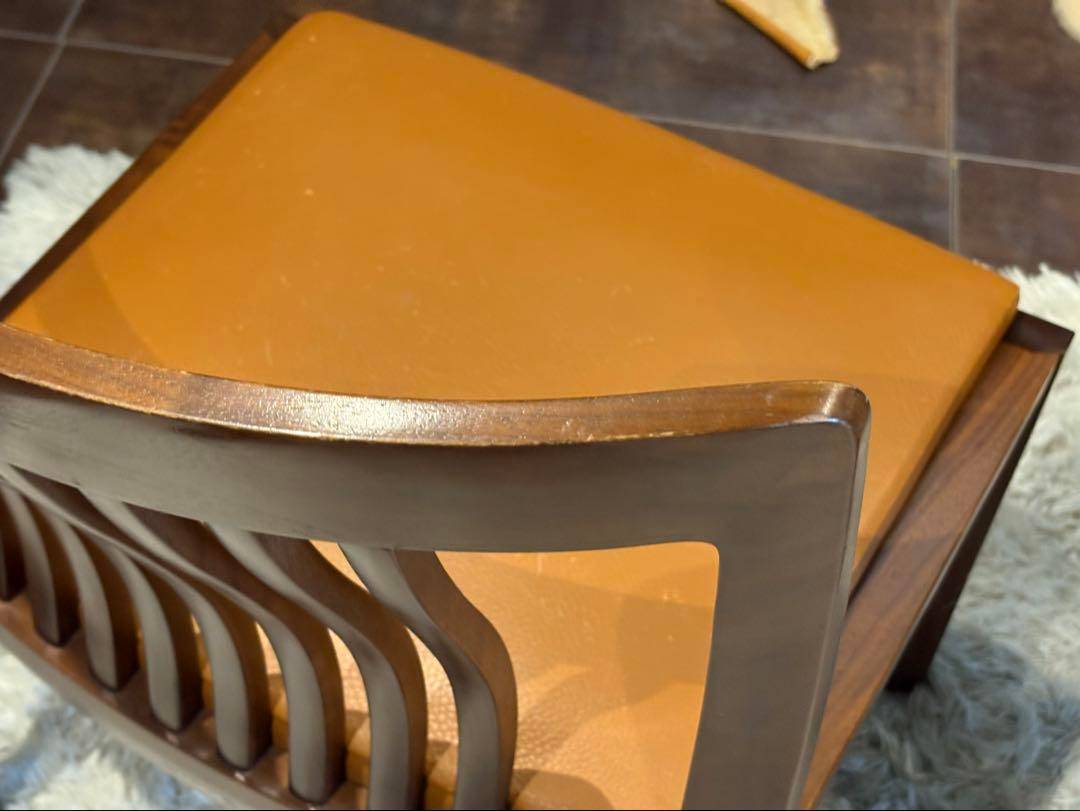 希少　飛騨産業　グリーンレザー　domani ドマーニ　スポークチェア　nG 飛騨産業