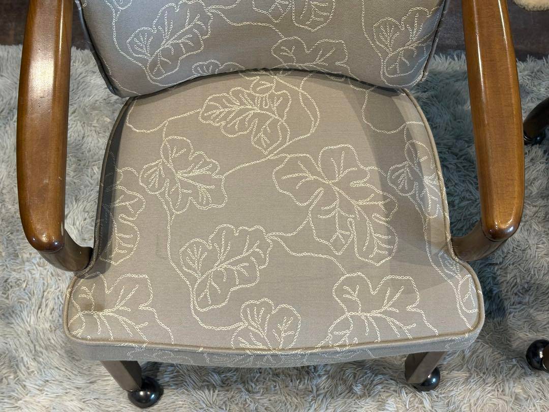 ②カリモク　karimoku アームチェア　アンティーク　ヴィンテージ