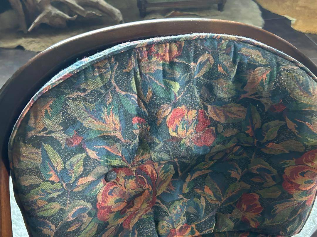 ①カリモク karimoku アームチェア　ヴィンテージチェア　2脚セット　GZ