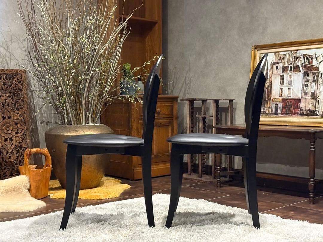 モダン　Buono ヴォーノ 6 ブラックチェア　パーソナルチェア 椅子 Sn