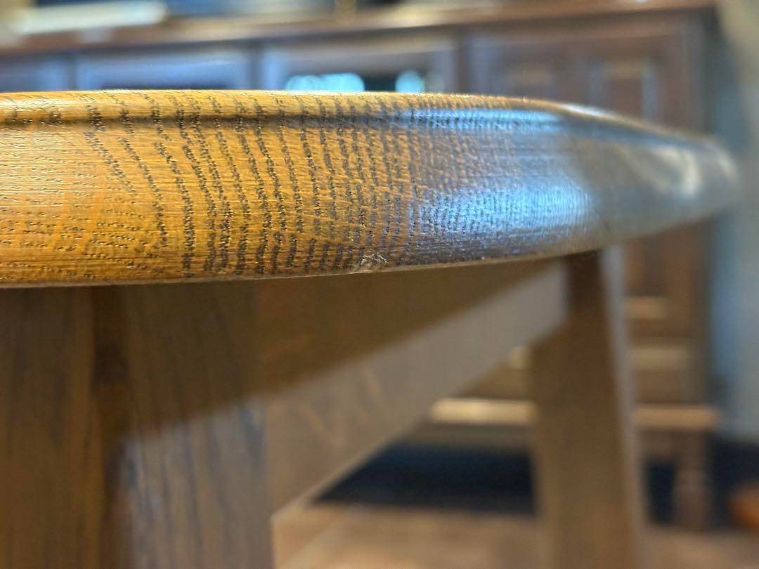 希少　洋風　ダイニングテーブル　オーク材　高級家具　ヴィンテージ　RZ