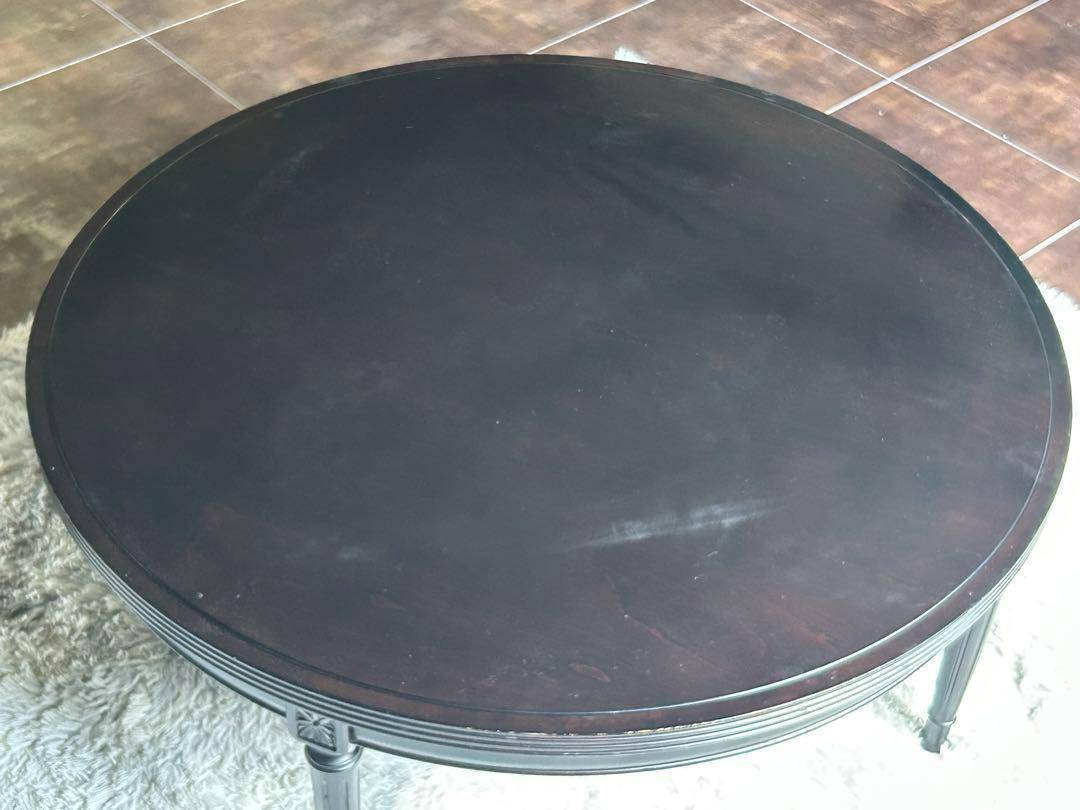 モリシゲ　ローテーブル　ラウンドローテーブル　ブラウン　テーブル　円卓　ISG