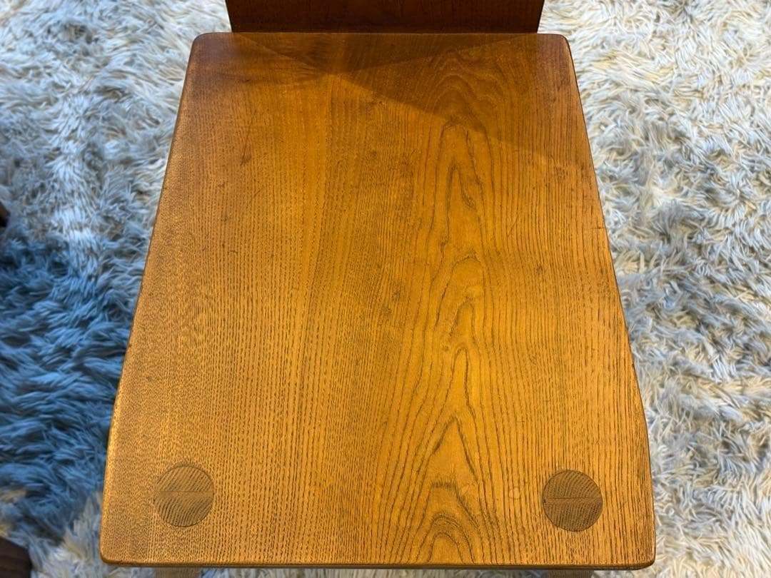 ② 希少　レトロ　無垢材　ヴィンテージ　カフェ　店舗什器　ハイバックチェア　nY