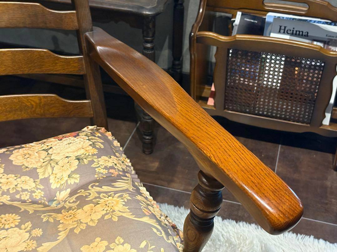 飛騨産業　キツツキ　2掛けソファ　アームチェア　アームソファ　アンティーク　nN