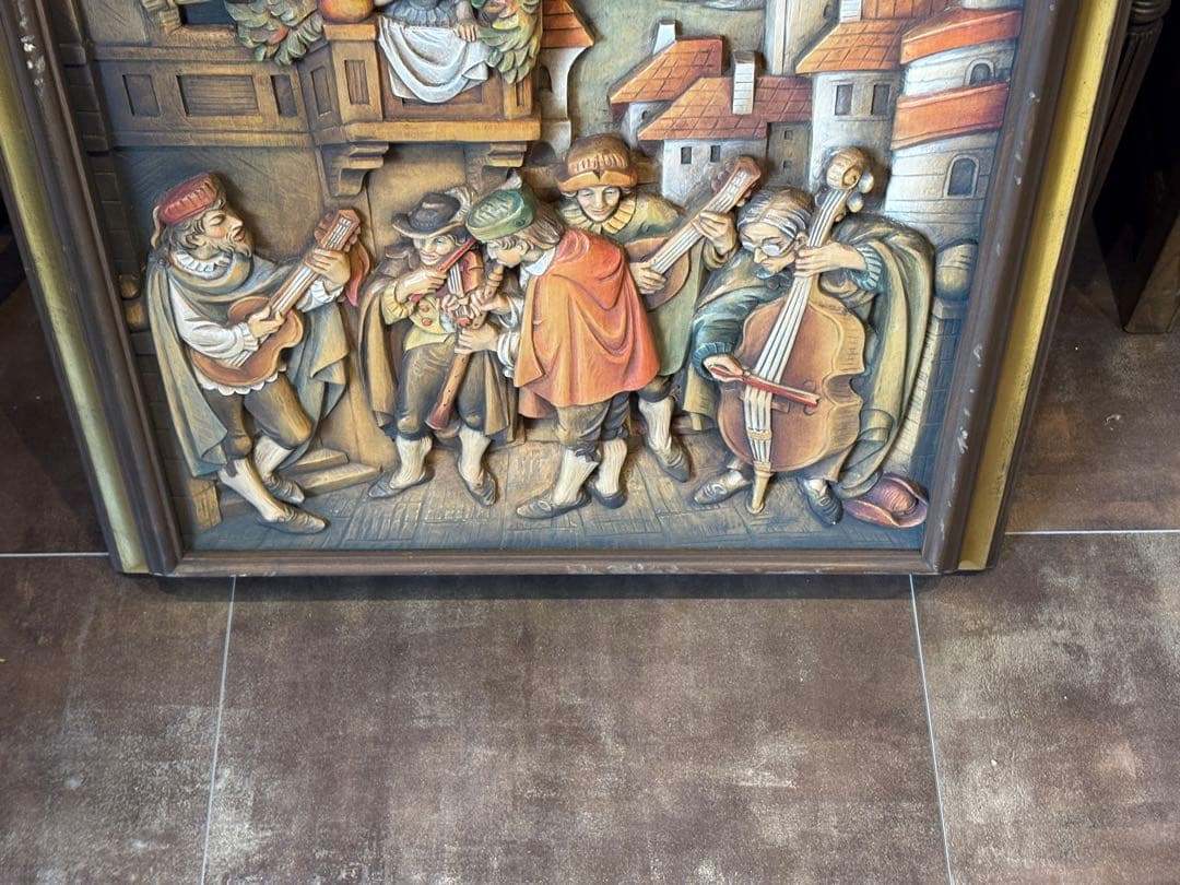 CARL SPITZWEG ANRI 木彫り　レリーフ　シュピッツヴェーグ