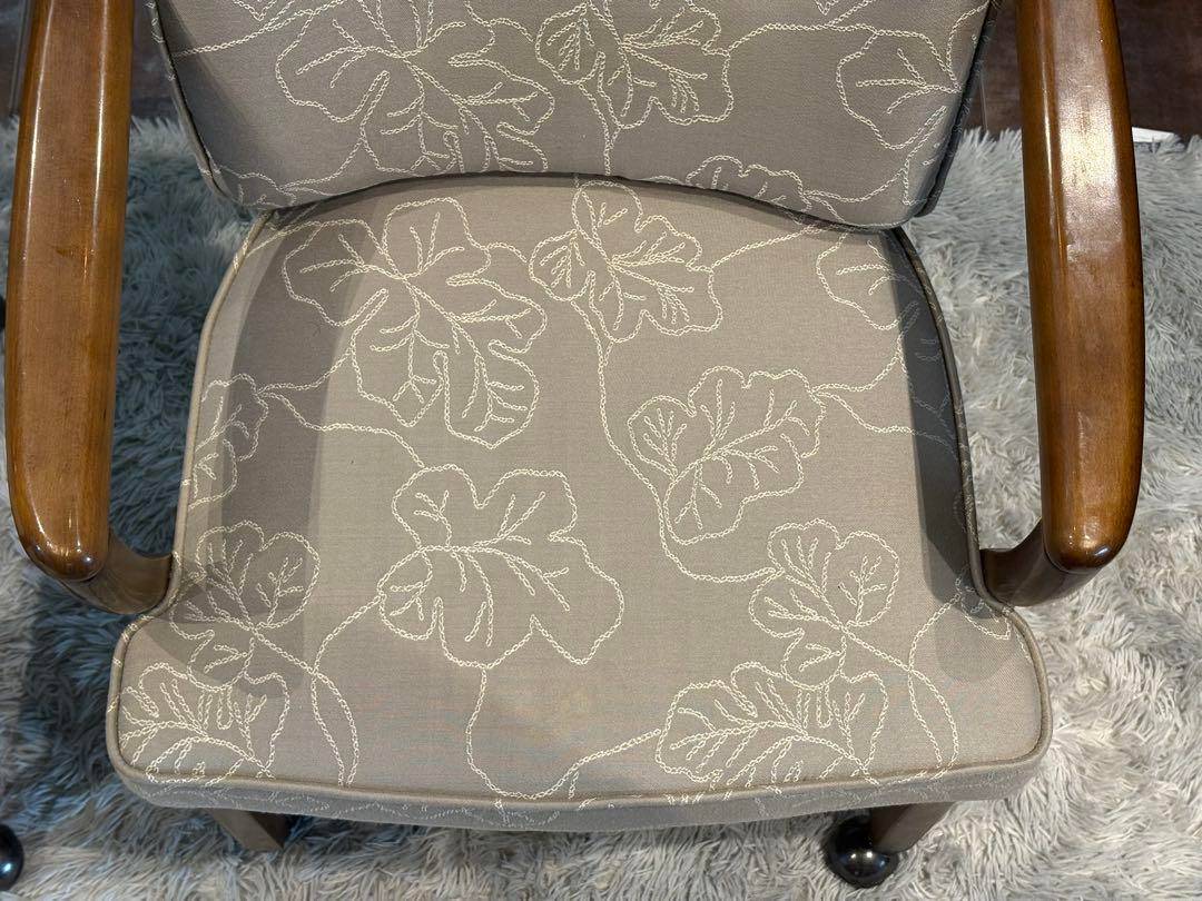 ②カリモク　karimoku アームチェア　アンティーク　ヴィンテージ