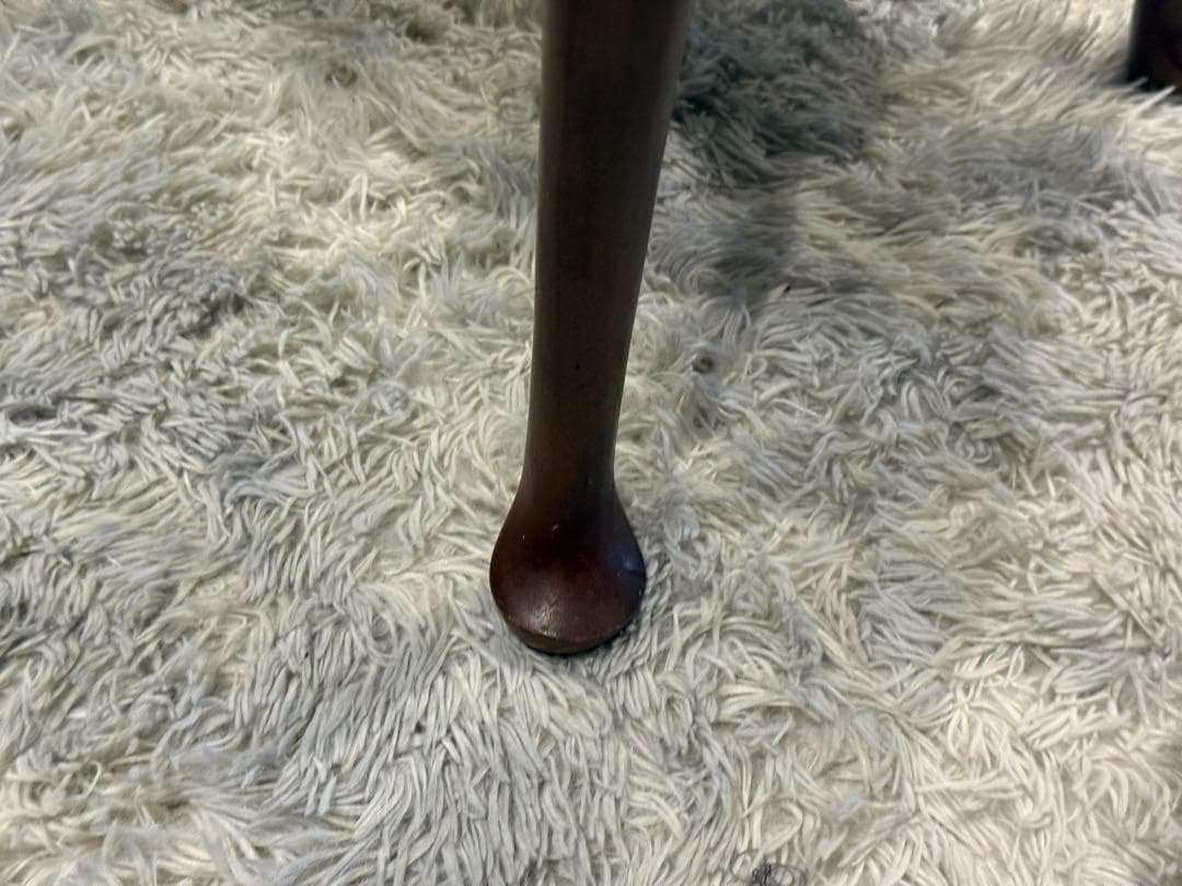 maruni クラシック　猫脚　ラウンドテーブル　ガラステーブル　オールドマルニ