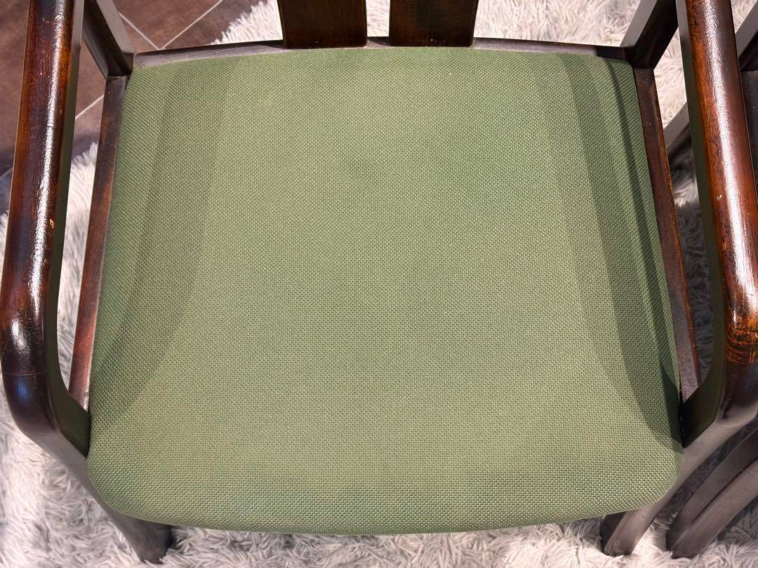 ①karimoku カリモク　アームチェア　ダイニングチェア　アンティーク　IZ