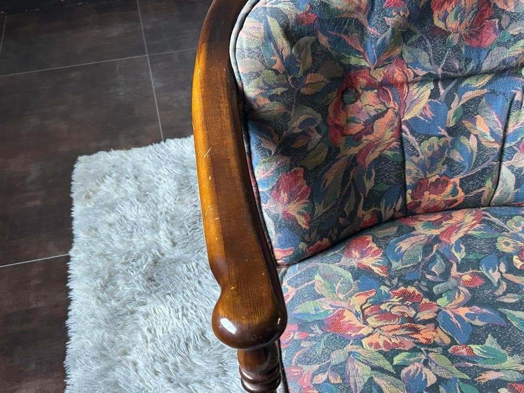 ②カリモク karimoku アームチェア　ヴィンテージチェア　2脚セット　GZ