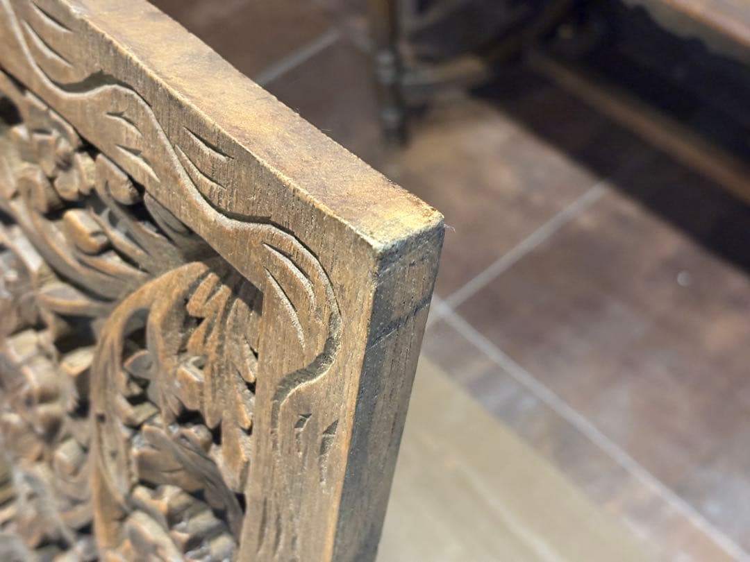 レリーフ　アート　木製　ウォールデコレーション　アンティーク　ヴィンテージ　nZ