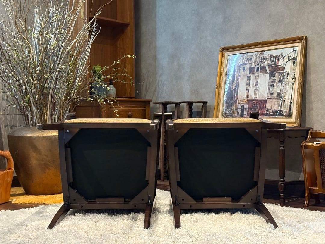 ②ダイニングチェア　アームチェア　アンティーク　ヴィンテージ　ビンテージ　IR