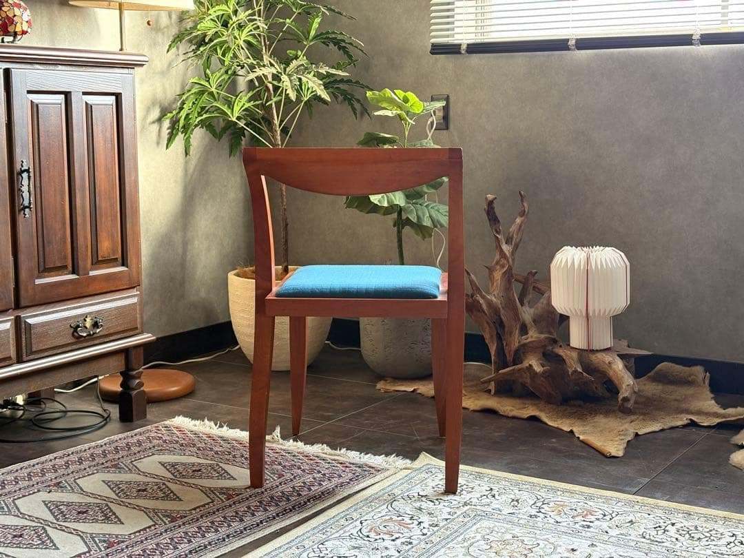 尾州生地　Porada　ACTUS 木製チェア　椅子　イタリア家具　レトロ　nZ