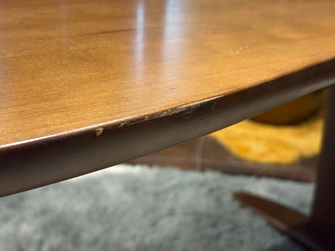 HIDA 飛騨産業　クレセント　ダイニングテーブル　リビング　豆型 nRZ