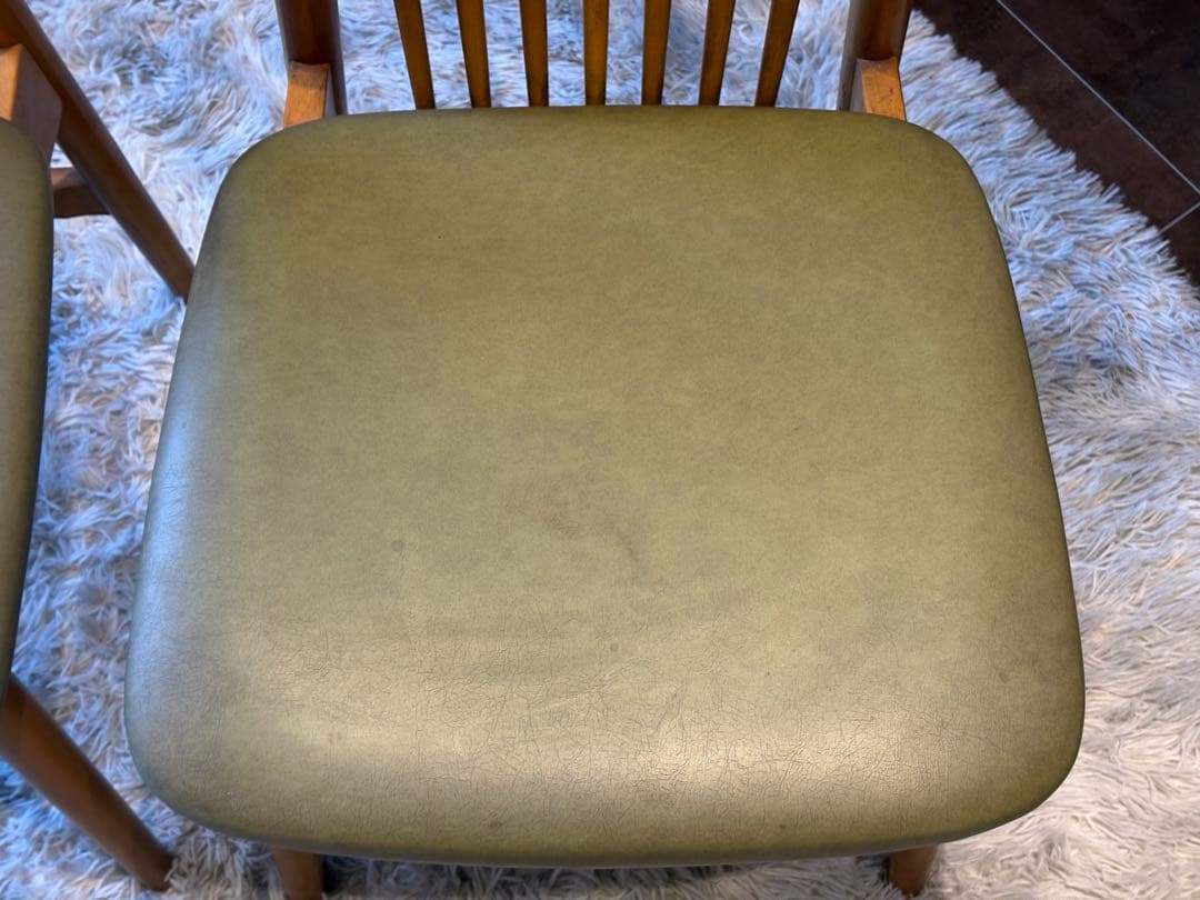 飛騨産業 キツツキマーク ダイニングチェア スポークチェア アンティーク nZ