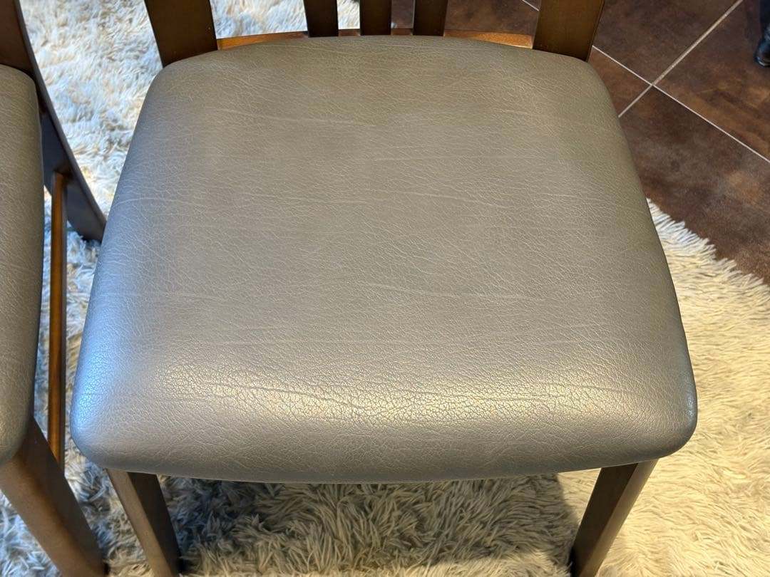 ②karimoku カリモク ダイニングチェア リビングチェア 合皮レザー IG