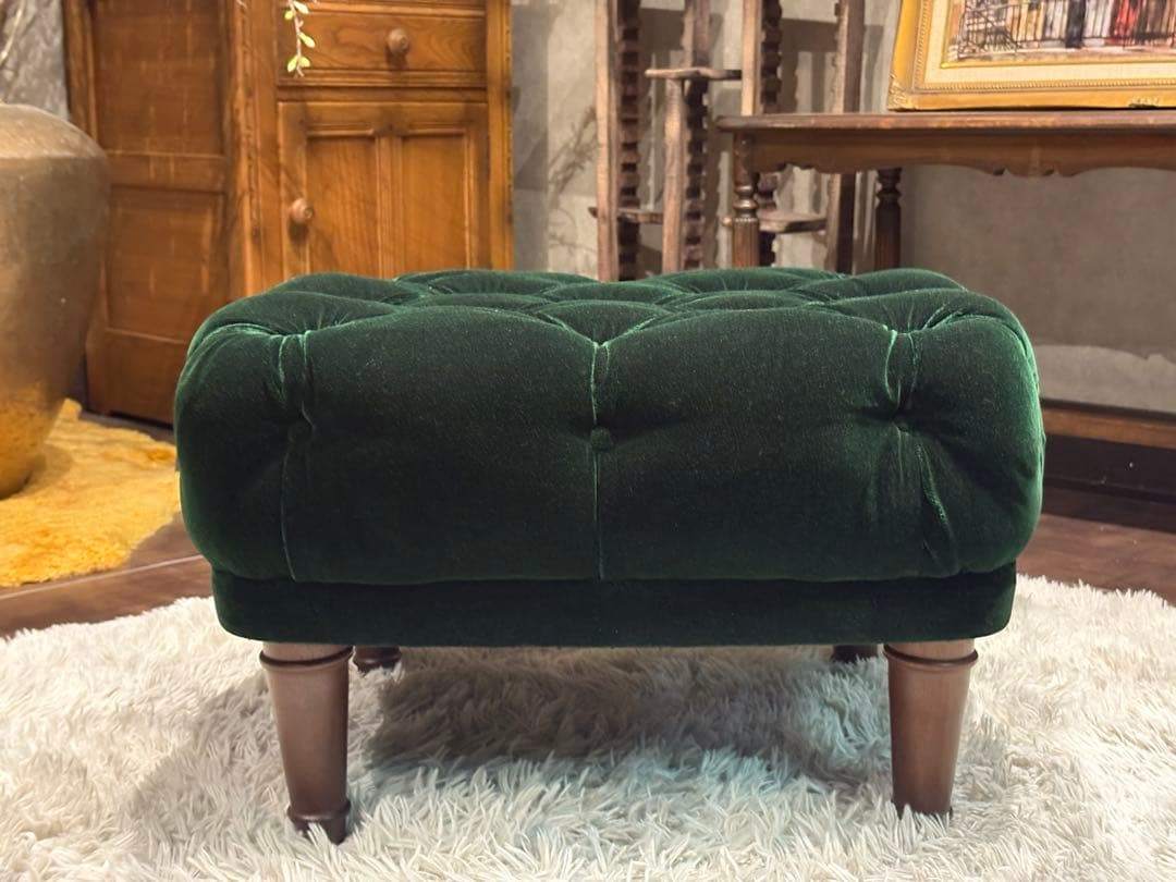 maruni マルニ木工　1人掛けソファ　オットマンセット　ボタンダウン　nZ