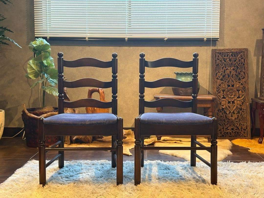 希少　ナガノインテリア　アンティーク　ヴィンテージ　レトロ　チェア　SR