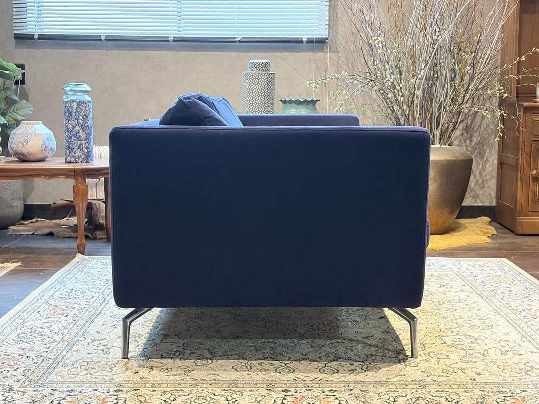 BoConcept　ブルー　2人用　ソファ　ファブリック　モダン　IGZ