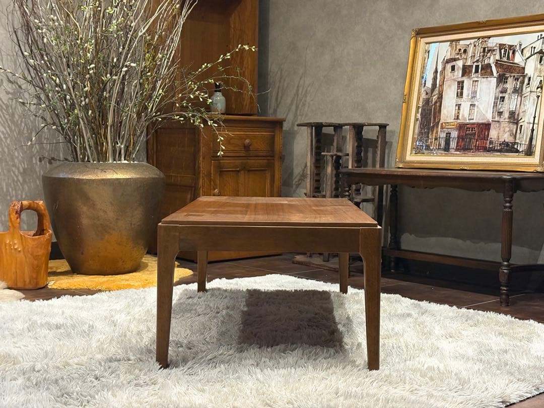 ベルメゾンデイズ　ローテーブル　ウォールナット　引き出し付き　シンプル　GZ