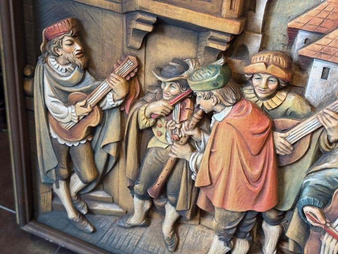 CARL SPITZWEG ANRI 木彫り　レリーフ　シュピッツヴェーグ