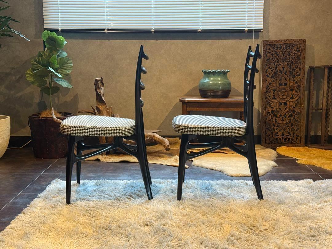 希少　ネオウッド　フランスベッド　チェア　ブラック　モダン　洋風　フランス　nR