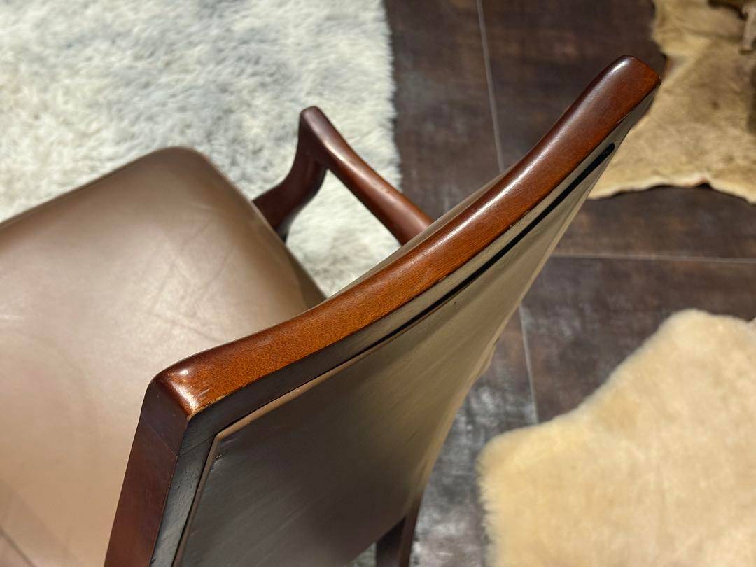 マルニ　maruni アームチェア　ビンテージ　鋲打　リベット　ハイバック　SK