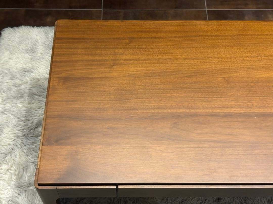 ベルメゾンデイズ　ローテーブル　ウォールナット　引き出し付き　シンプル　GZ ベルメゾンデイズ ローテーブル ウォールナット 引き出し付き シンプル