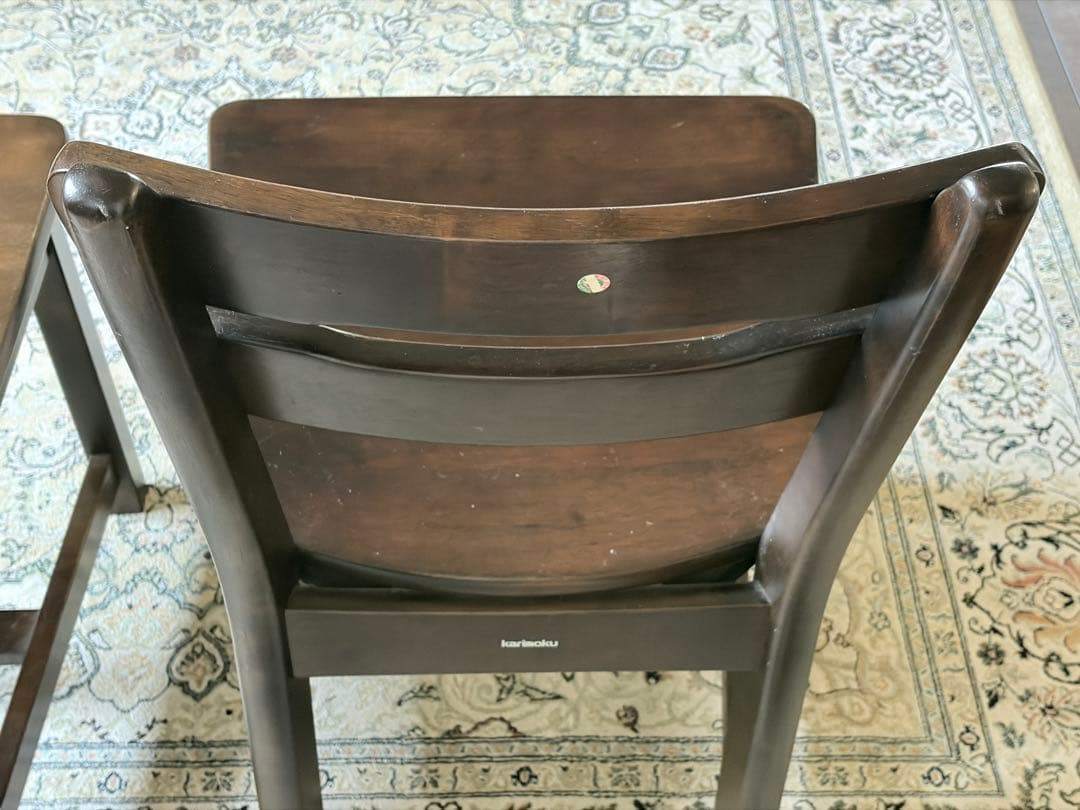 カリモク　ルスティック　RUSTIC レトロ　ビンテージ　チェア　2脚セット　H