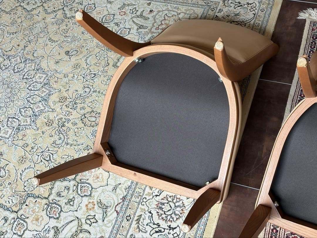 カリモク karimoku チェア　２脚セット　ナチュラル　ダイニングチェア