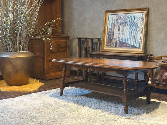 飛騨産業 キツツキマーク ローテーブル センターテーブル アンティーク IG