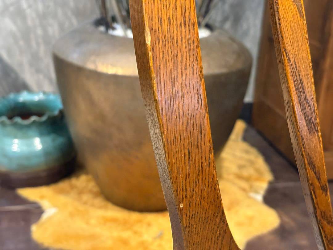 台湾製 オーク材 ダイニングチェア リビングチェア 食卓椅子 合皮レザー nZ