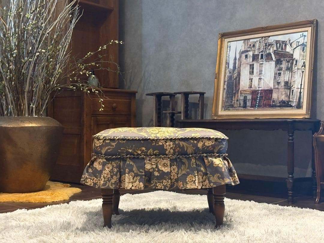 飛騨産業　キツツキ　アームチェア　アームソファ　オットマン　アンティーク　YZ