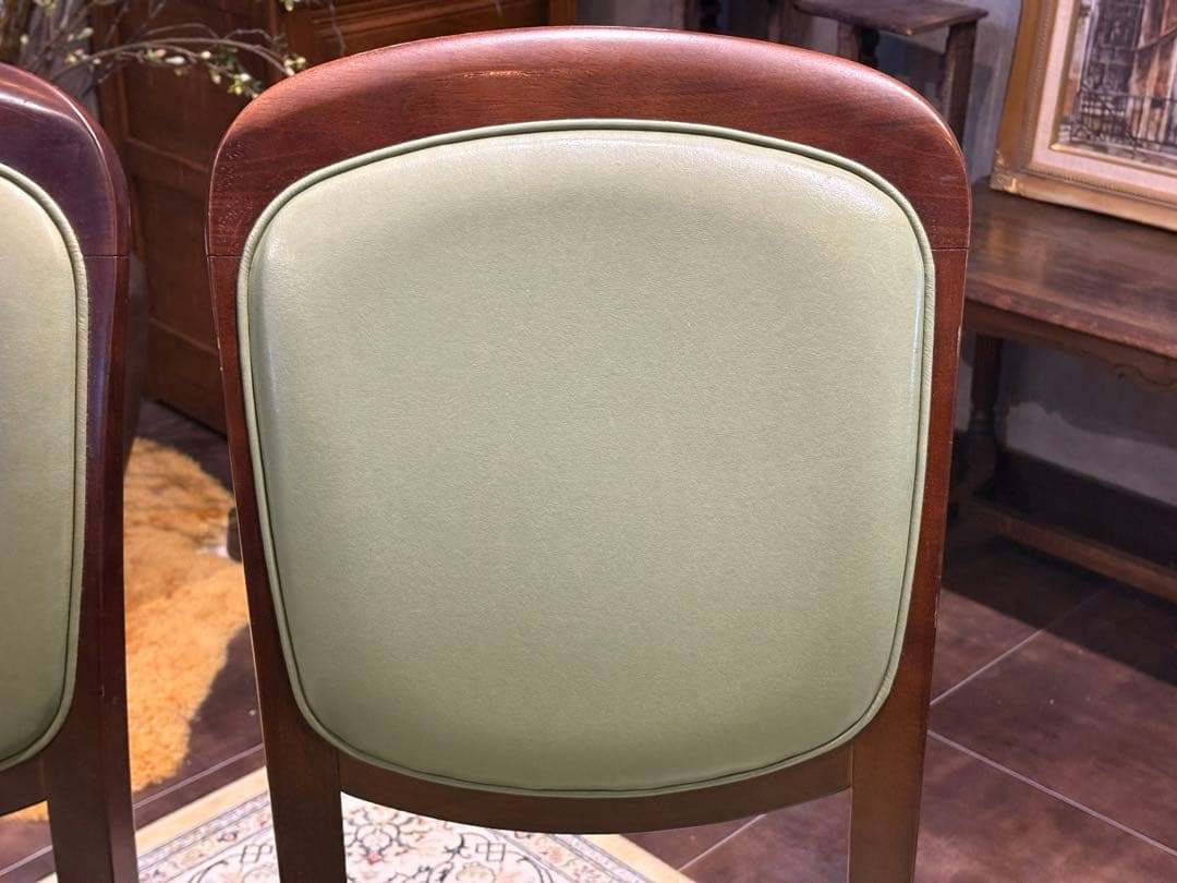 maruni マルニ木工 ダイニングチェア 本革レザー ビンテージ nZ