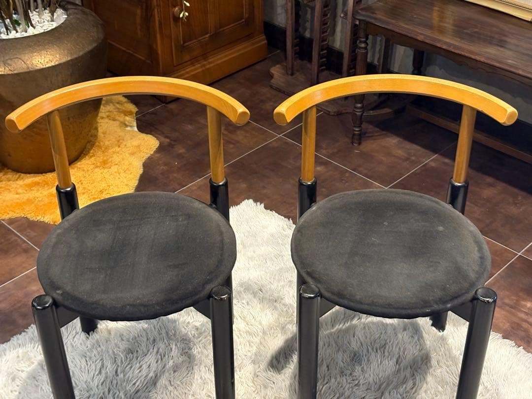 北欧　レトロ　ビンテージチェア　ラウンドチェア　4脚セット　nZ