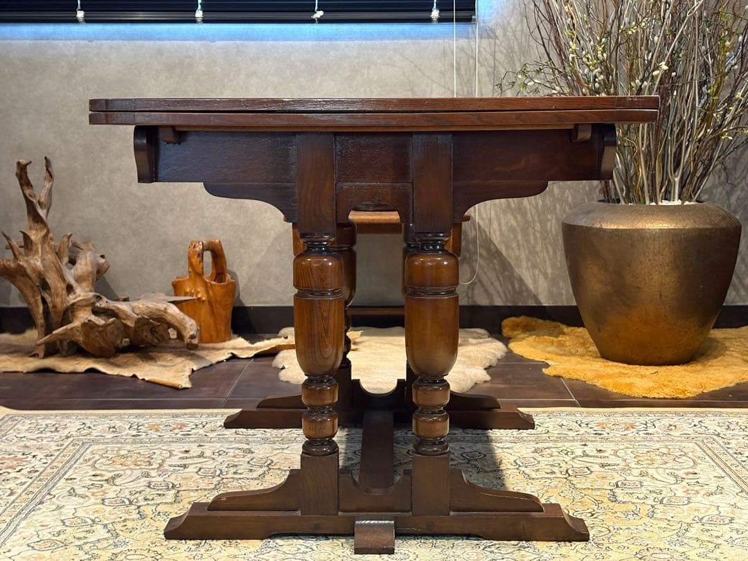 ロイズ・アンティークス ダイニングテーブル エクステンションテーブル Yn ロイズ・アンティークス ダイニングテーブル エクステンションテーブル