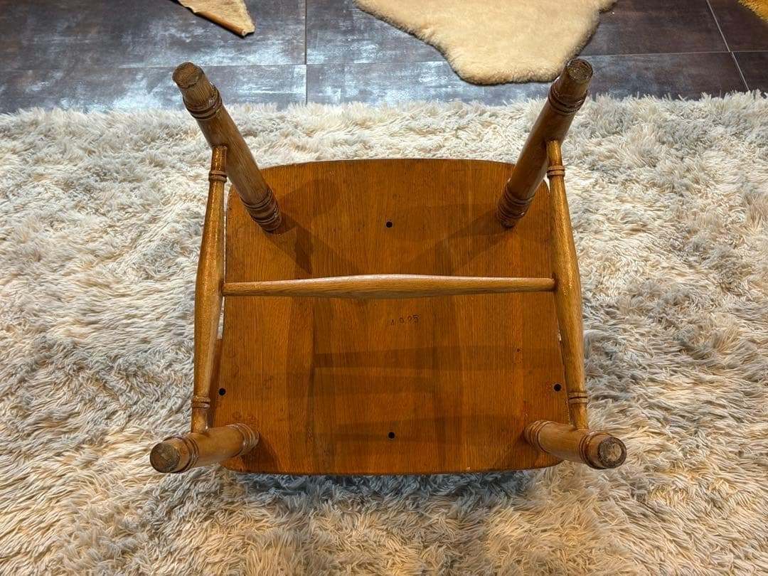 ナラ材　楢材　剥離家具　ストリップド家具　柏木工　アームチェア　ラタン　NZ