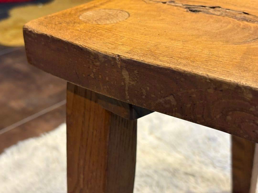 ① 希少　レトロ　無垢材　ヴィンテージ　カフェ　店舗什器　ハイバックチェア　nY