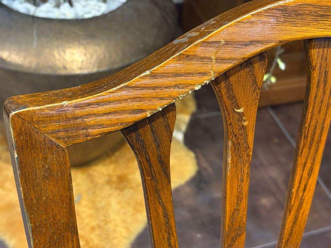 台湾製 オーク材 ダイニングチェア リビングチェア 食卓椅子 合皮レザー nZ