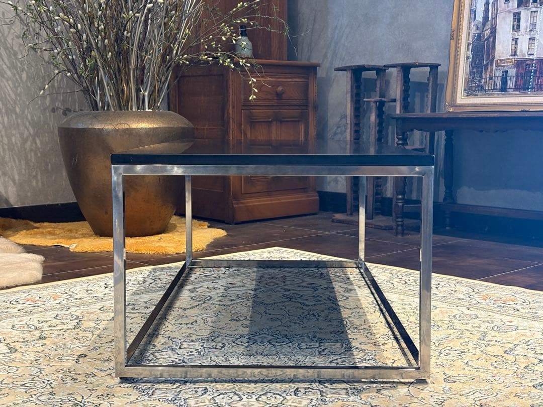 ローテーブル センターテーブル フラットローテーブル ブラック モダン SG