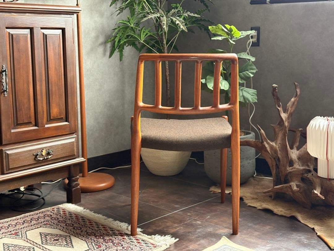 ①J.L. Møllers JLモラー　北欧ヴィンテージチェア　チーク材　NZ