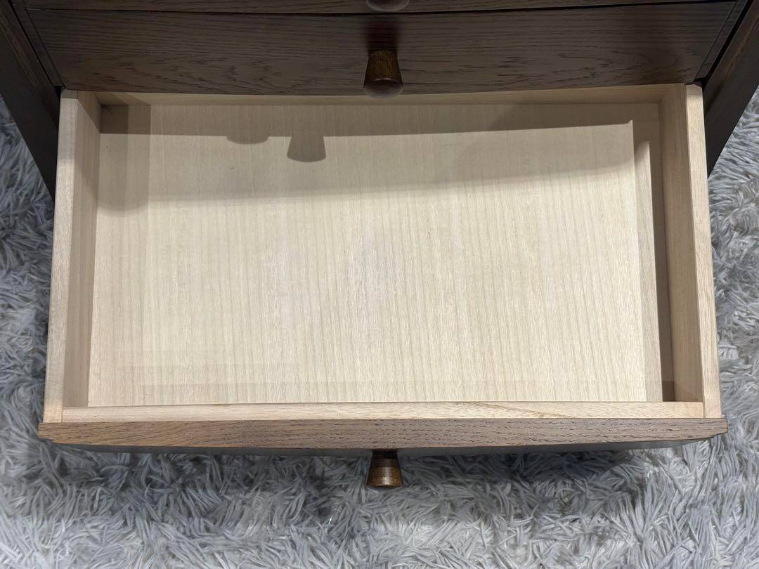 起立木工　キャビネット　電話台　収納　引き出し　ビンテージ　無垢材　IZ