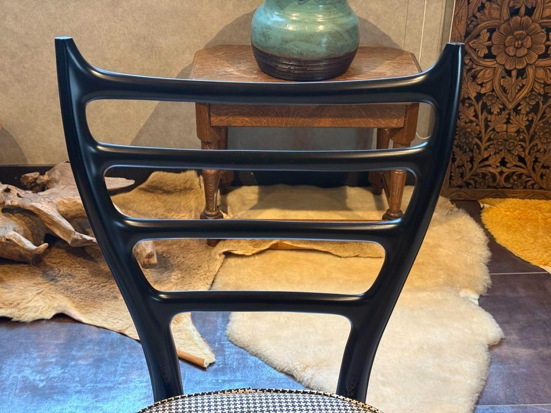 希少　ネオウッド　フランスベッド　チェア　ブラック　モダン　洋風　フランス　nR
