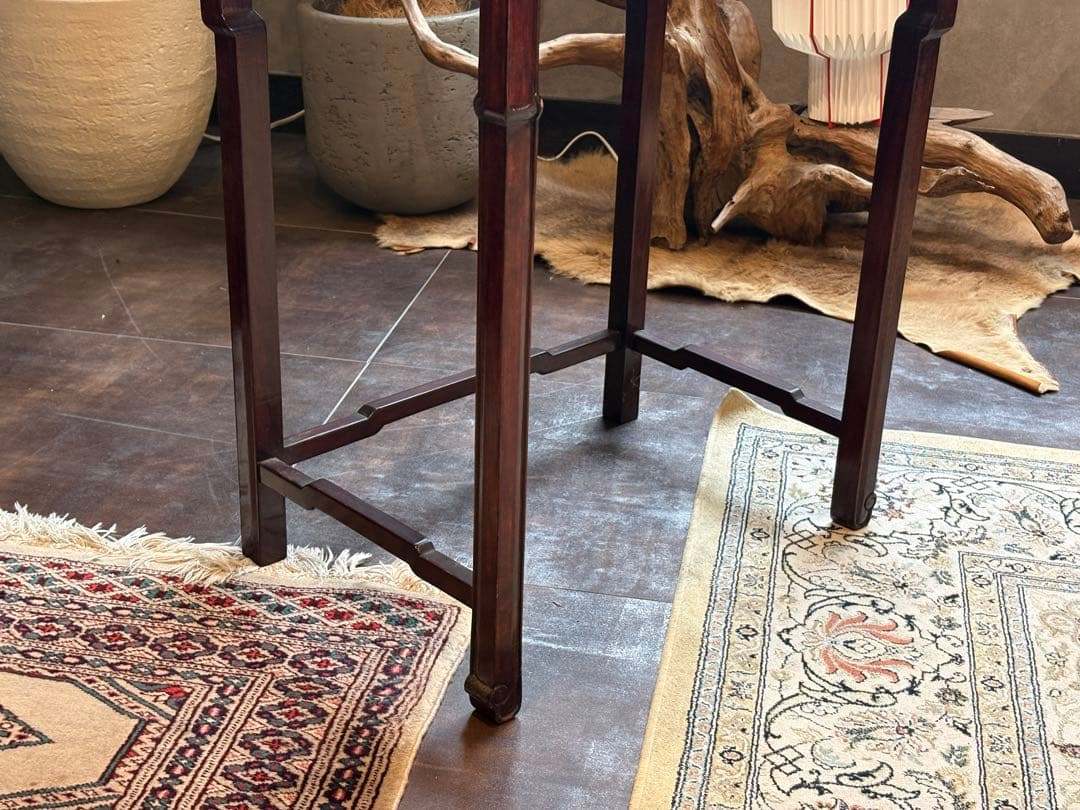 サイドテーブル　オリエンタル家具　ビンテージ　アンティーク　中華家具　IG