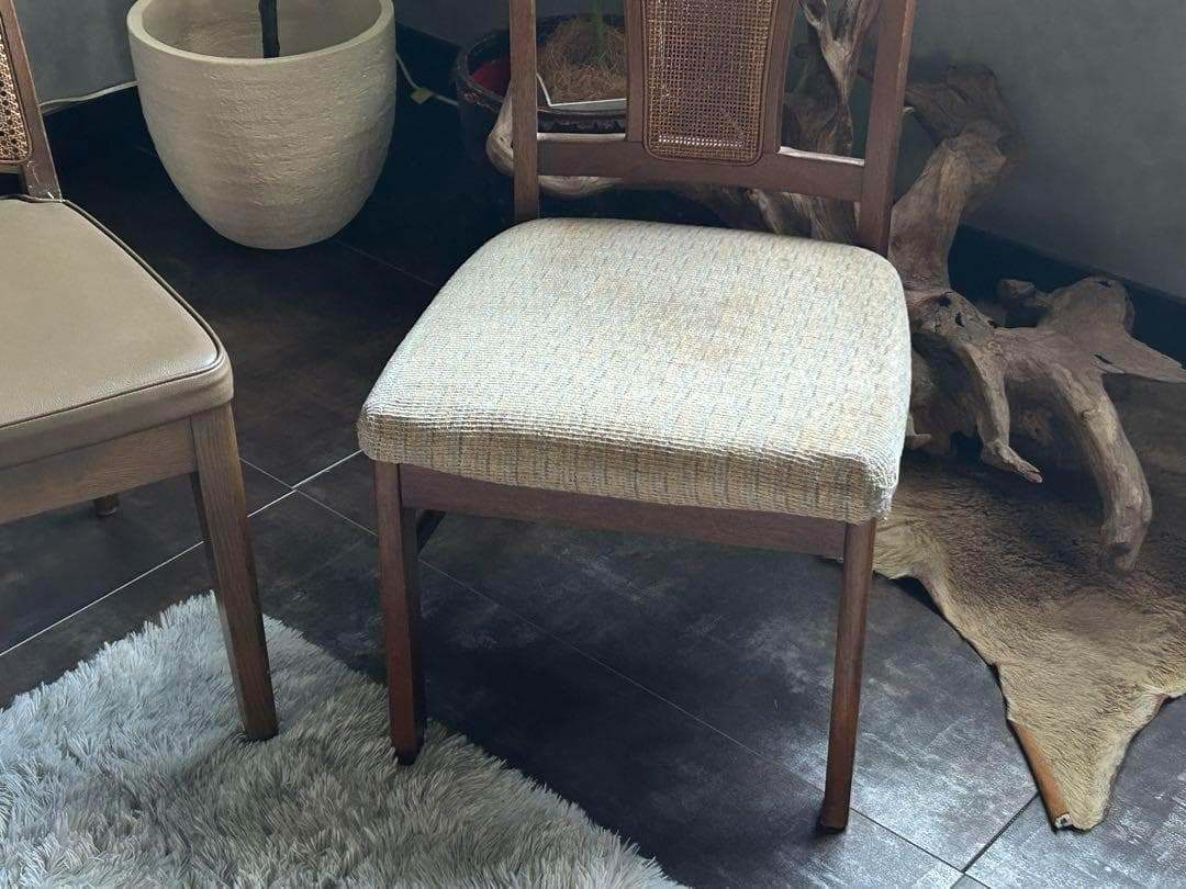 飛騨産業　マルニ木工　ヴィンテージチェア　ラタンバックチェア　2脚セット　H