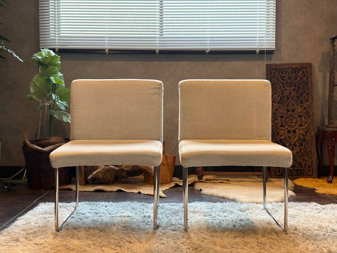 アクタス　ACTUS スチールチェア　ベージュ　ファブリック　シティ　SR