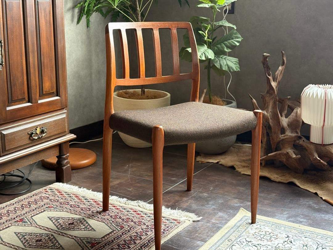 ①J.L. Møllers JLモラー　北欧ヴィンテージチェア　チーク材　NZ